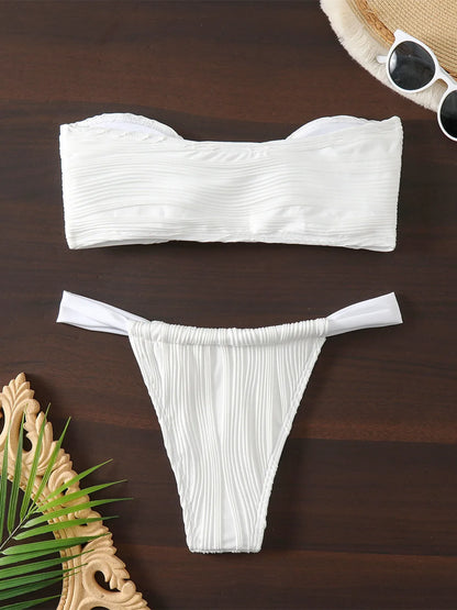 White Bandeau - Set